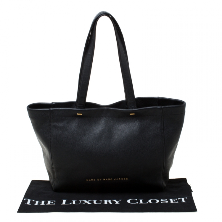 Pre Owned Marc By Marc Jacobs Black Leather Tote