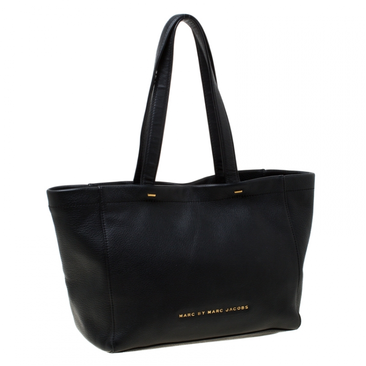 Pre Owned Marc By Marc Jacobs Black Leather Tote