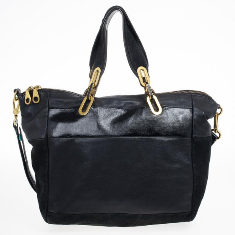 مملوكة مسبقًا Marc by Marc Jacobs Black Leather And Suede Tote