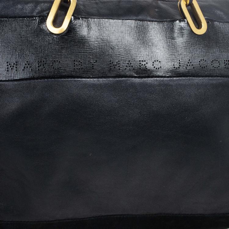مملوكة مسبقًا Marc by Marc Jacobs Black Leather And Suede Tote