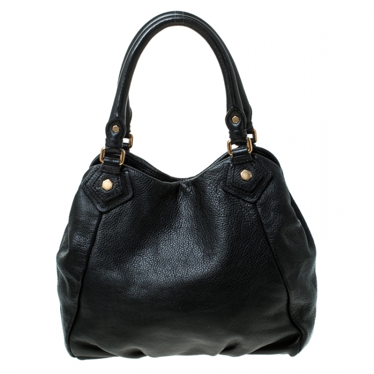 Pre Owned Marc by Marc Jacobs Black Leather  Classic Q Francesca Shoulder Bag 