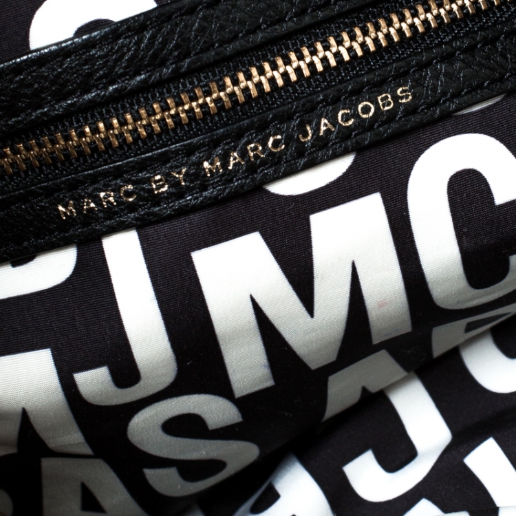 Pre Owned Marc by Marc Jacobs Black Leather  Classic Q Francesca Shoulder Bag 