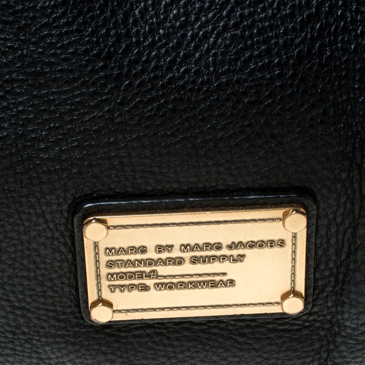 Pre Owned Marc by Marc Jacobs Black Leather  Classic Q Francesca Shoulder Bag 