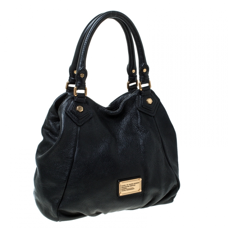 Pre Owned Marc by Marc Jacobs Black Leather  Classic Q Francesca Shoulder Bag 