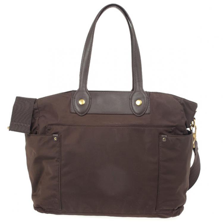 Pre Owned Marc by Marc Jacobs Brown Preppy Nylon Elizababy Bag