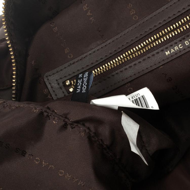 Pre Owned Marc by Marc Jacobs Brown Preppy Nylon Elizababy Bag