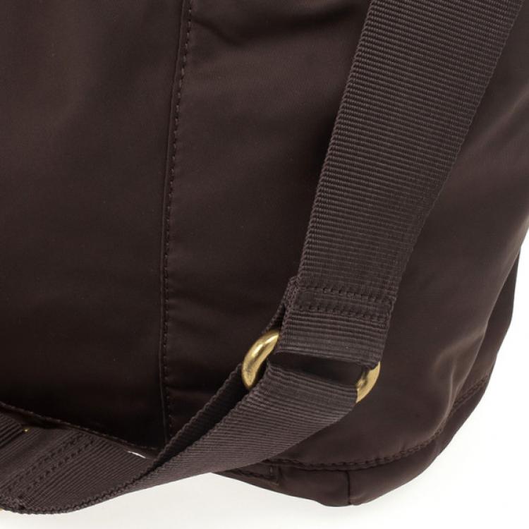 Pre Owned Marc by Marc Jacobs Brown Preppy Nylon Elizababy Bag