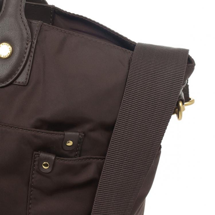 Pre Owned Marc by Marc Jacobs Brown Preppy Nylon Elizababy Bag