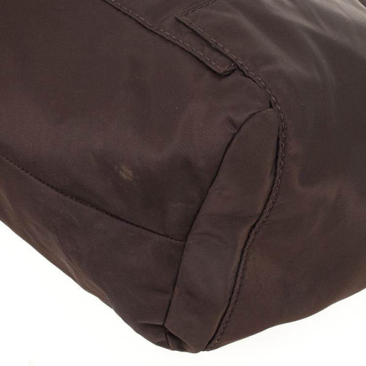 Pre Owned Marc by Marc Jacobs Brown Preppy Nylon Elizababy Bag