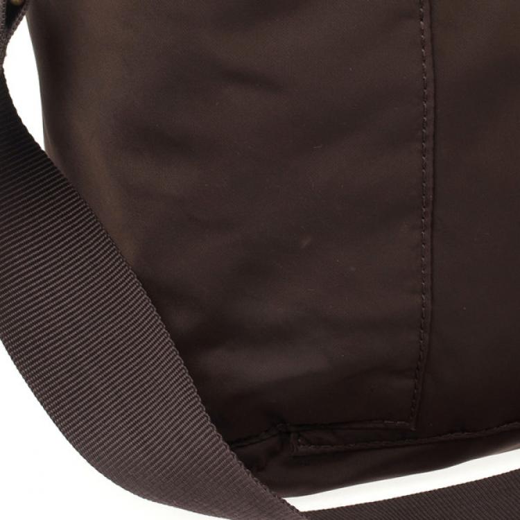 Pre Owned Marc by Marc Jacobs Brown Preppy Nylon Elizababy Bag