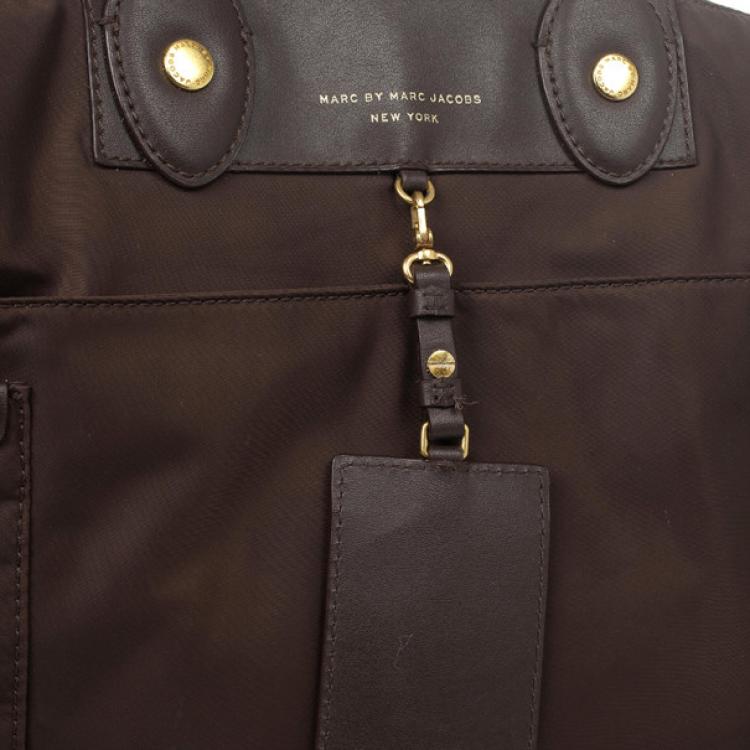 Pre Owned Marc by Marc Jacobs Brown Preppy Nylon Elizababy Bag