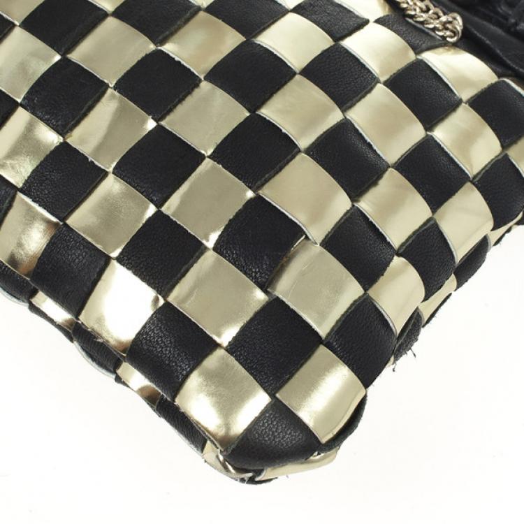 Pre Owned Marc by Marc Jacobs Metal Check Wristlet Clutch