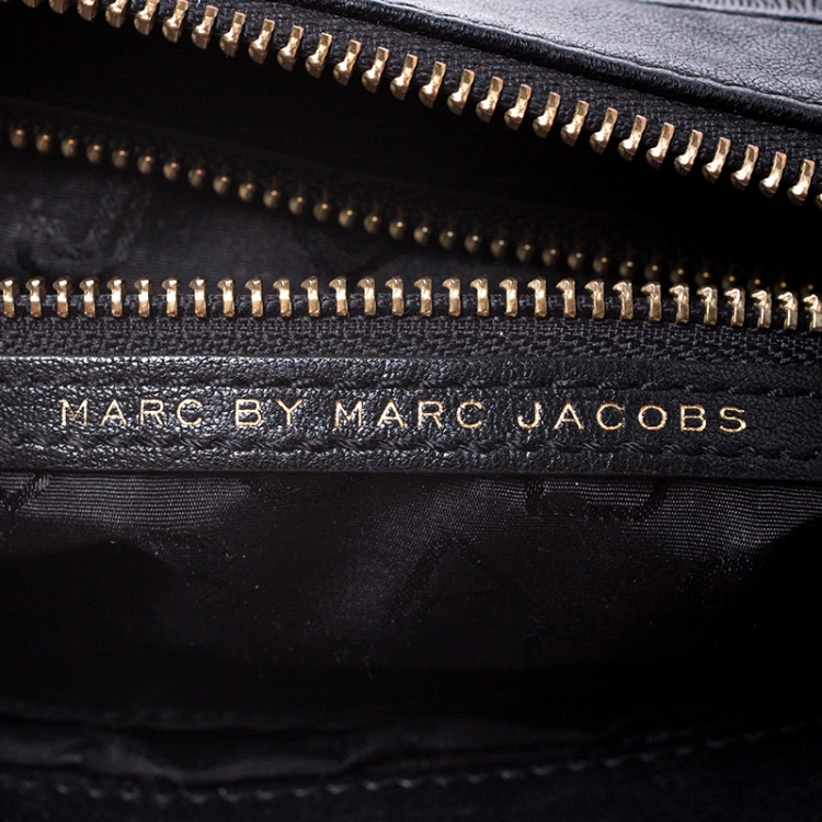 مملوكة مسبقًا Marc by Marc Jacobs Black Leather and Nubuck Crossbody Bag