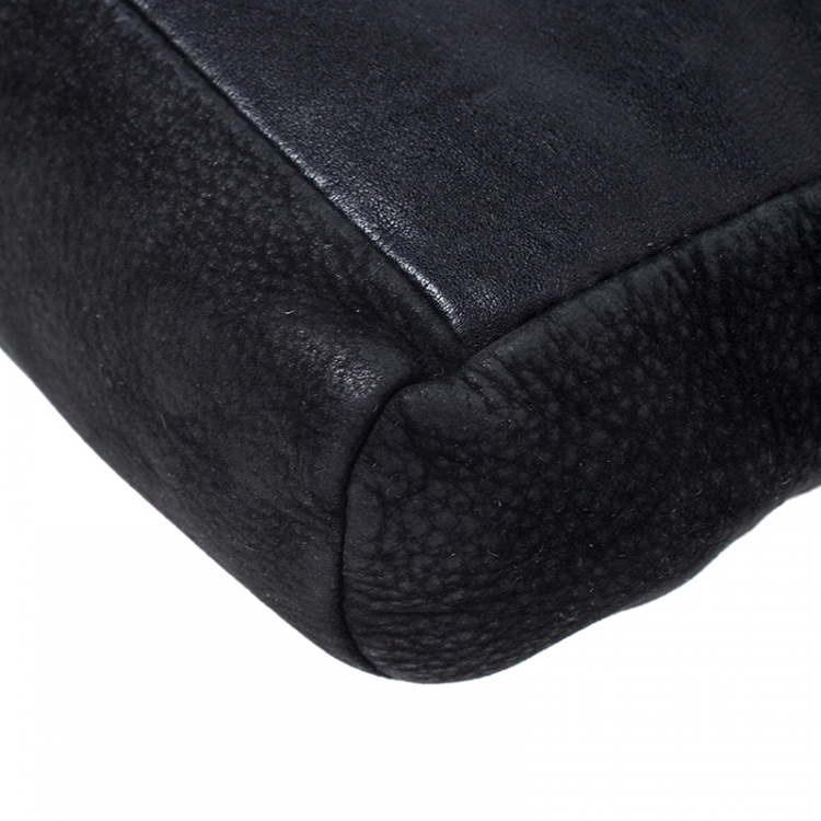مملوكة مسبقًا Marc by Marc Jacobs Black Leather and Nubuck Crossbody Bag