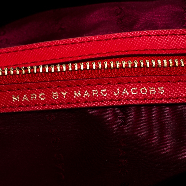 Pre Owned Marc by Marc Jacobs Red Nylon and Leather Preppy Backpack