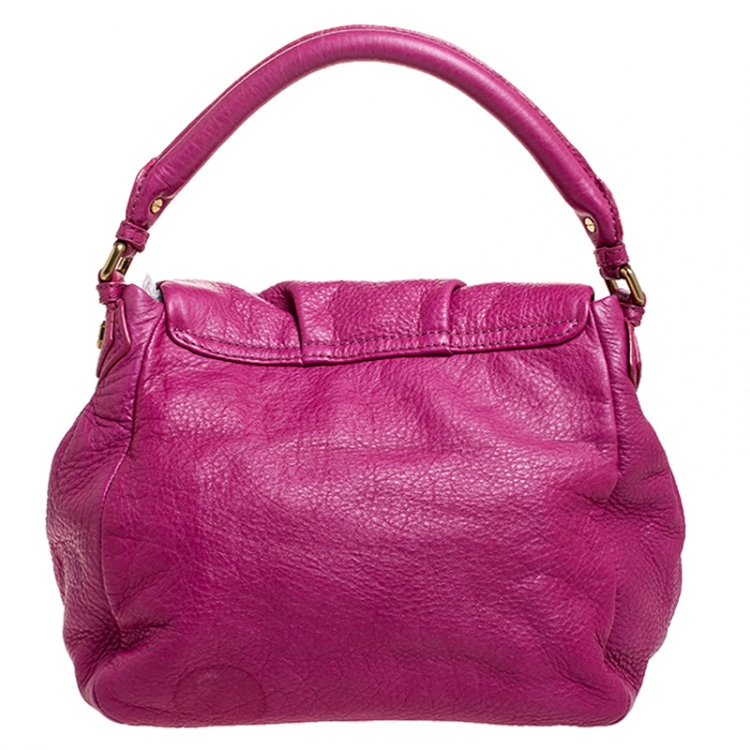 Pre Owned Marc by Marc Jacobs Pink Leather Classic Q Lil Ukita Top Handle Bag