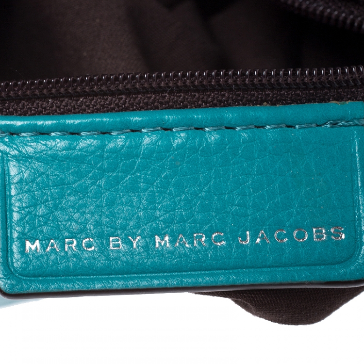 Pre Owned Marc By Marc Jacobs Teal Leather Classic Q Natasha Crossbody Bag