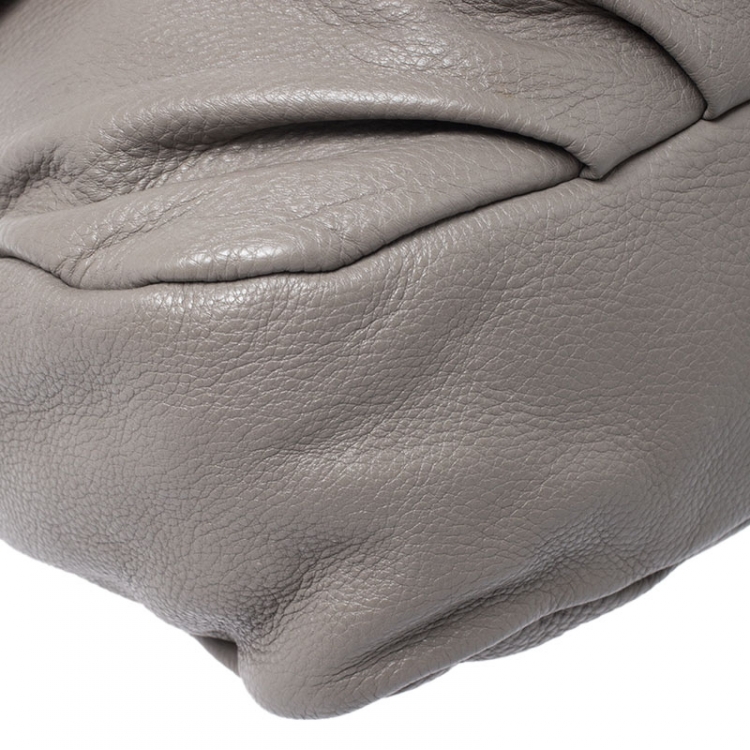 Pre Owned Marc by Marc Jacobs Grey Leather Classic Q Lil Ukita Top Handle Bag