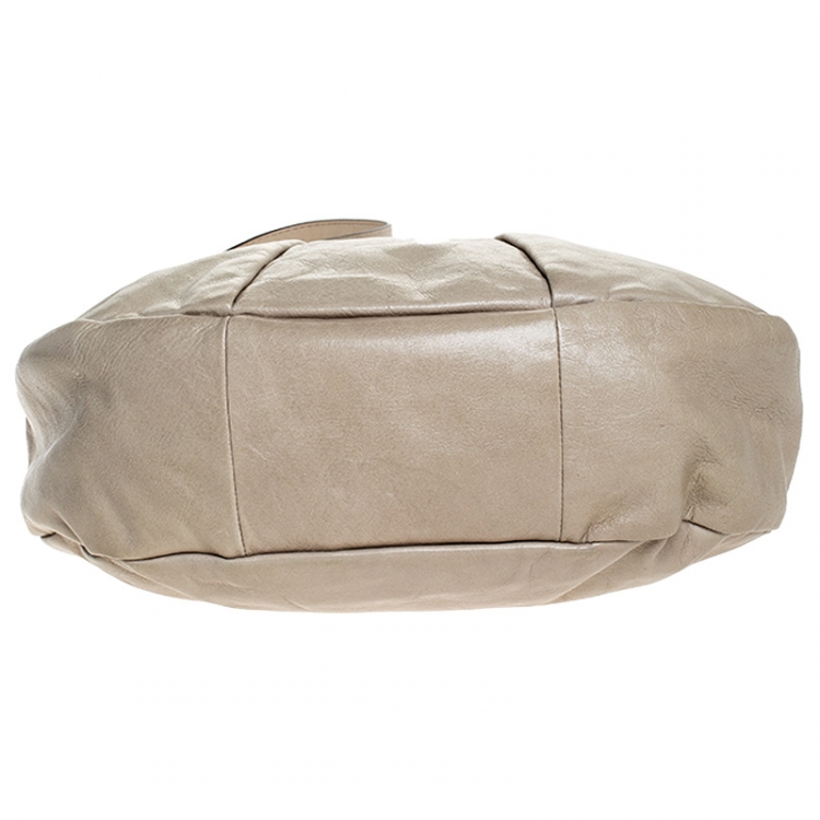 مملوكة مسبقًا Marc by Marc Jacobs Beige Leather Classic Q Hillier Hobo
