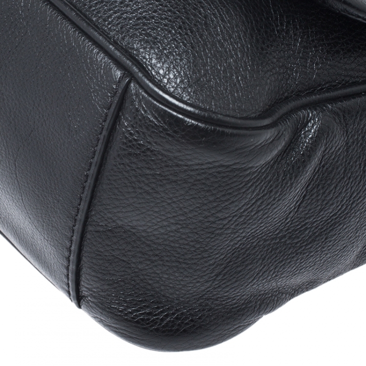 Pre Owned Marc by Marc Jacobs Black Leather Too Hot to Handle Top Handle Bag  