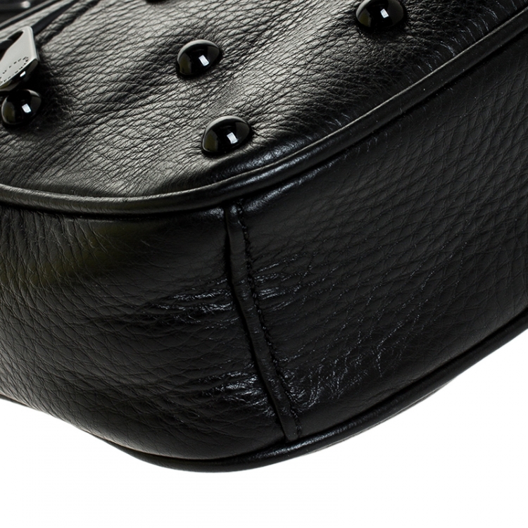 Pre Owned Marc Jacobs Black Leather Sally Stud Crossbody Bag
