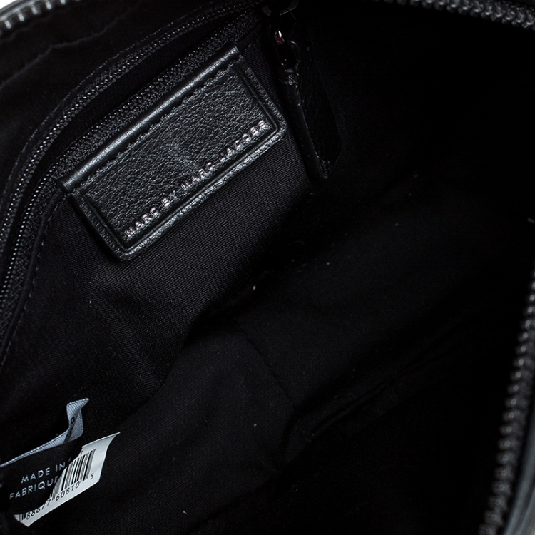 Pre Owned Marc Jacobs Black Leather Sally Stud Crossbody Bag