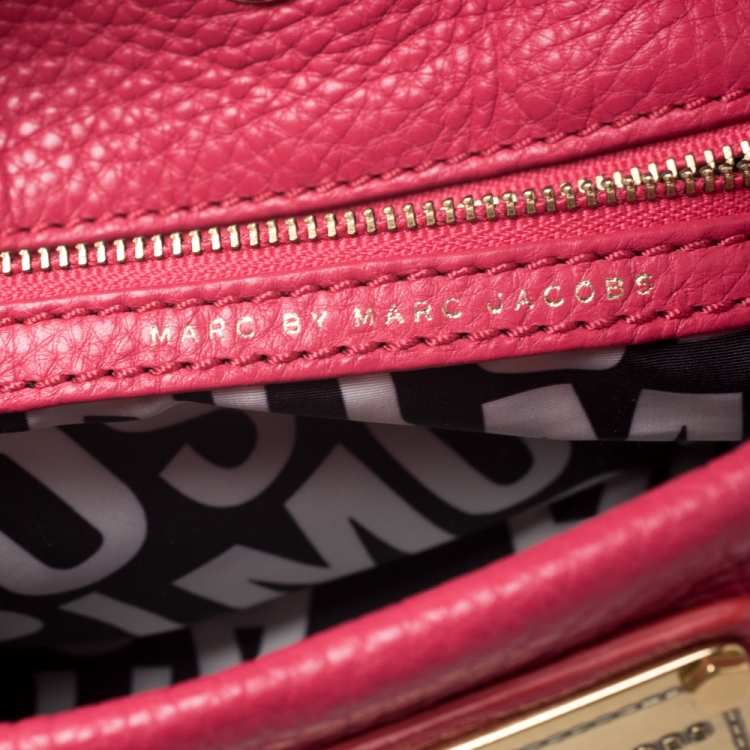 Pre Owned Marc by Marc Jacobs Hot Pink Leather Classic Q Hillier Hobo