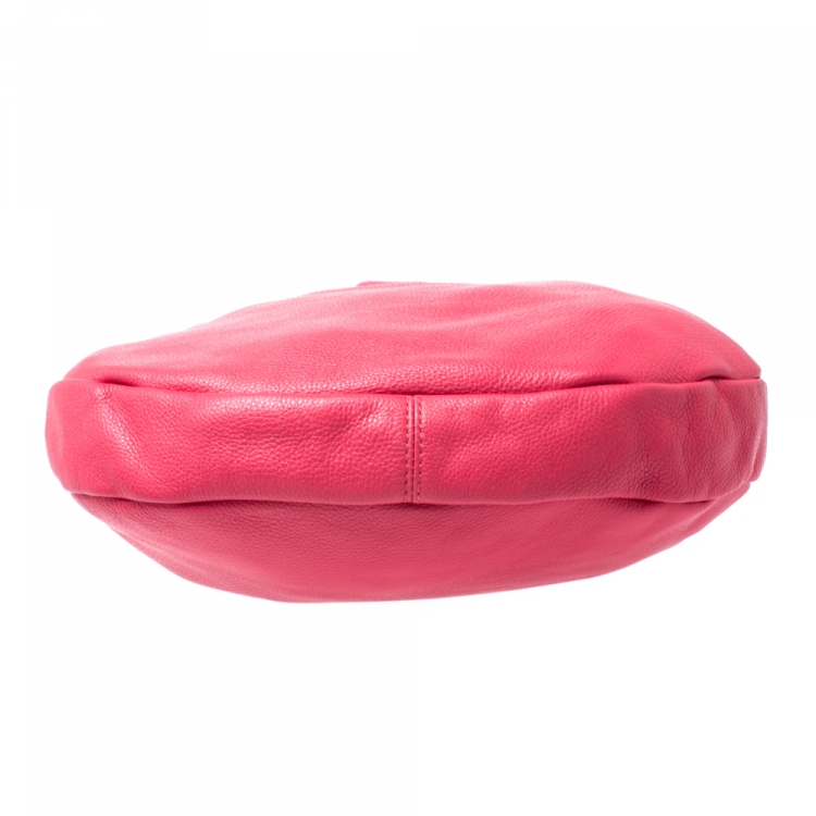 Pre Owned Marc by Marc Jacobs Hot Pink Leather Classic Q Hillier Hobo