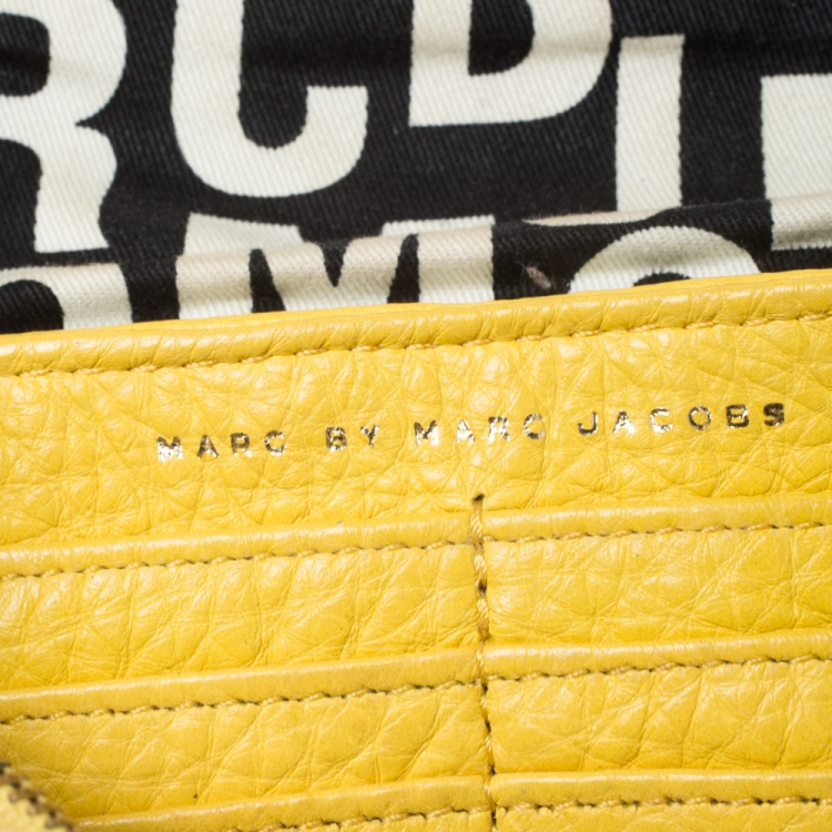 Pre Owned Marc by Marc Jacobs Yellow Leather Classic Q Karlie Crossbody Bag