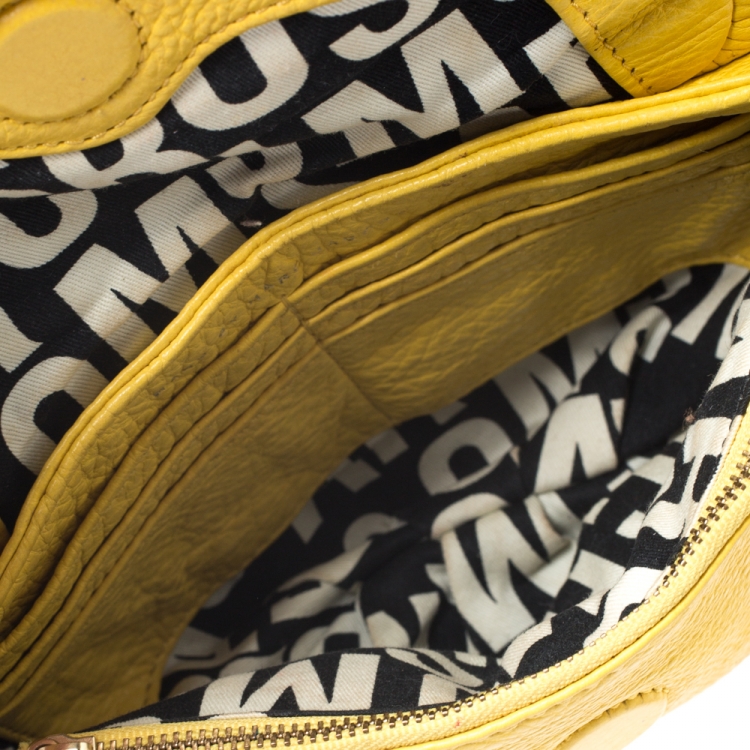 Pre Owned Marc by Marc Jacobs Yellow Leather Classic Q Karlie Crossbody Bag