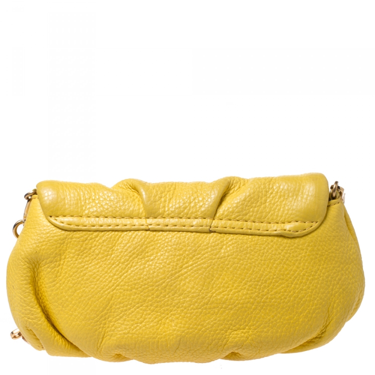 Pre Owned Marc by Marc Jacobs Yellow Leather Classic Q Karlie Crossbody Bag
