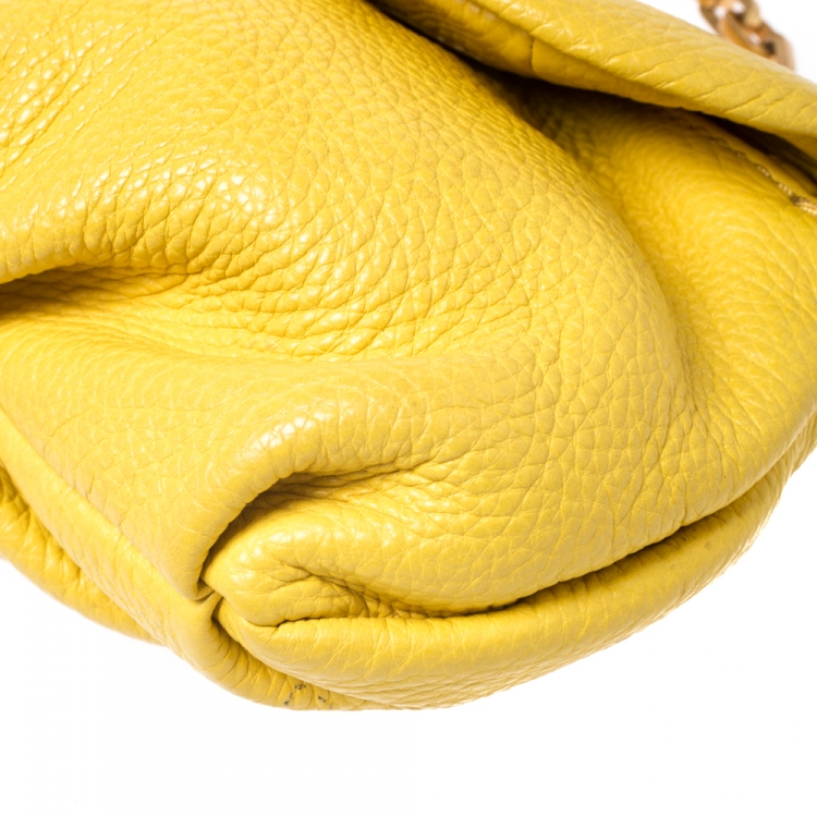 Pre Owned Marc by Marc Jacobs Yellow Leather Classic Q Karlie Crossbody Bag