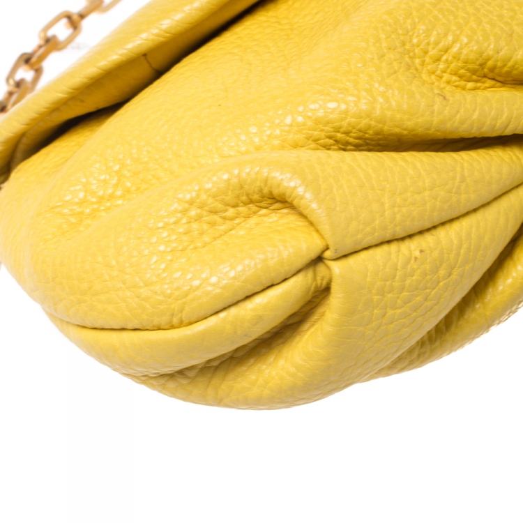 Pre Owned Marc by Marc Jacobs Yellow Leather Classic Q Karlie Crossbody Bag