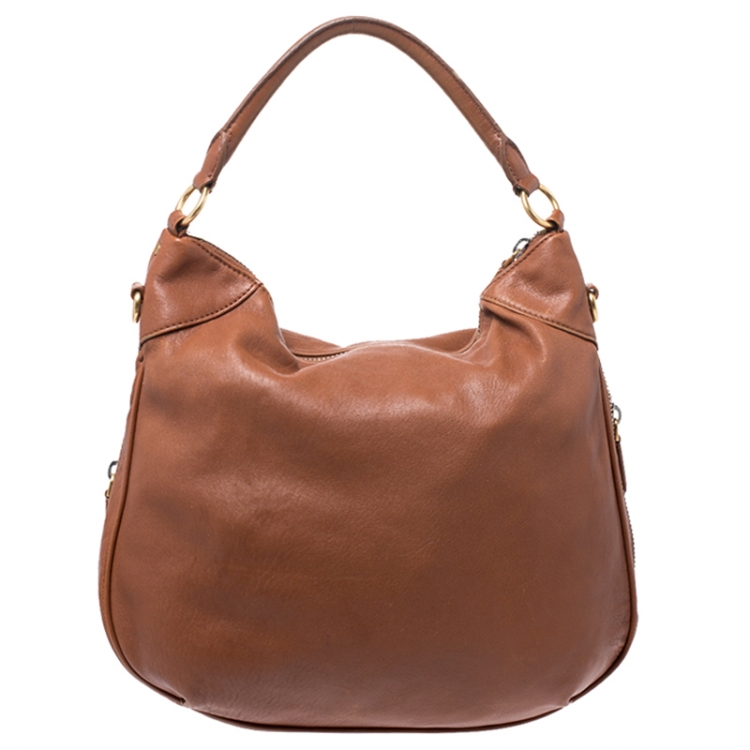 Pre Owned Marc by Marc Jacobs Brown Leather Washed Up Billy Hobo
