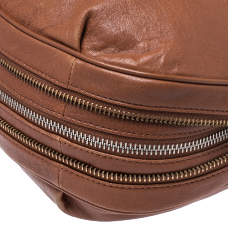 Pre Owned Marc by Marc Jacobs Brown Leather Washed Up Billy Hobo