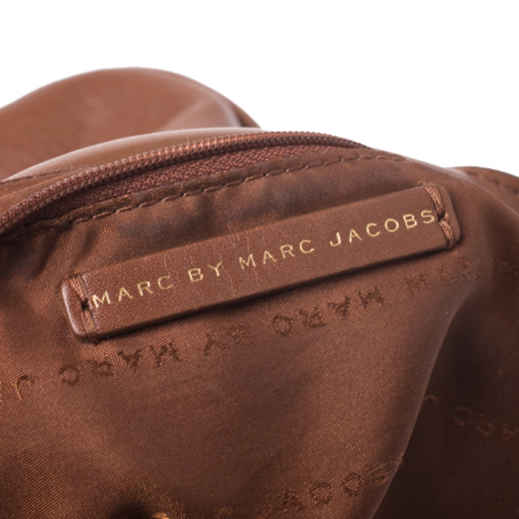 Pre Owned Marc by Marc Jacobs Brown Leather Washed Up Billy Hobo