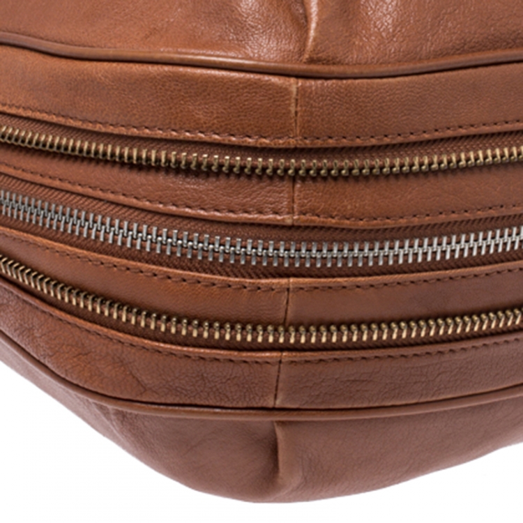 Pre Owned Marc by Marc Jacobs Brown Leather Washed Up Billy Hobo