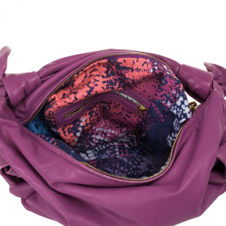 Pre Owned Marc by Marc Jacobs Pretty Nappa Sparkling Grape Lil Lissy Shoulder Bag