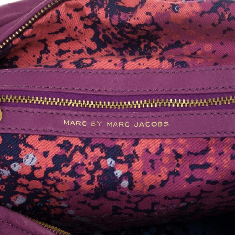 Pre Owned Marc by Marc Jacobs Pretty Nappa Sparkling Grape Lil Lissy Shoulder Bag