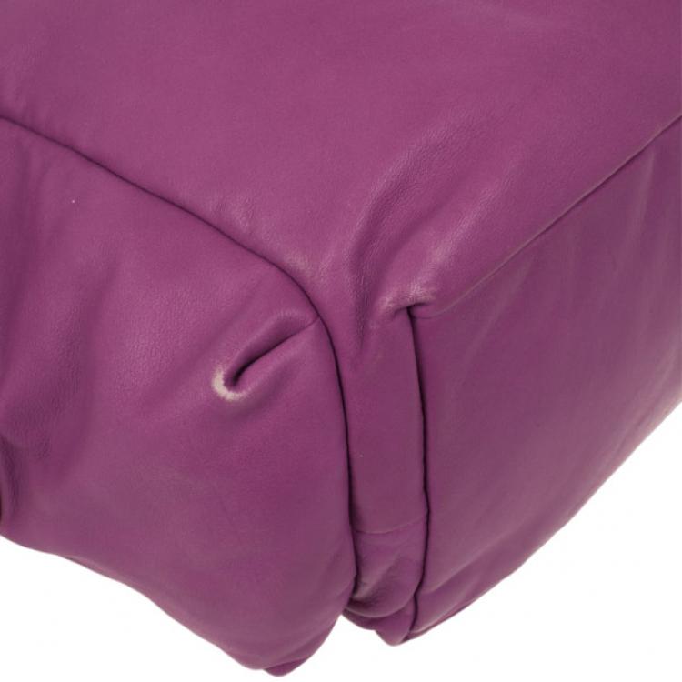 Pre Owned Marc by Marc Jacobs Pretty Nappa Sparkling Grape Lil Lissy Shoulder Bag