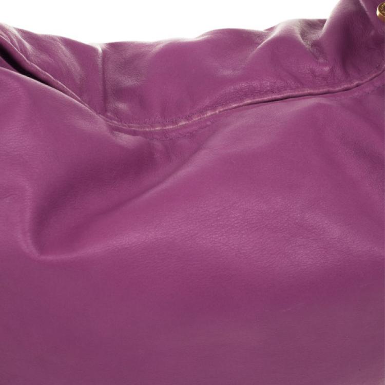 Pre Owned Marc by Marc Jacobs Pretty Nappa Sparkling Grape Lil Lissy Shoulder Bag