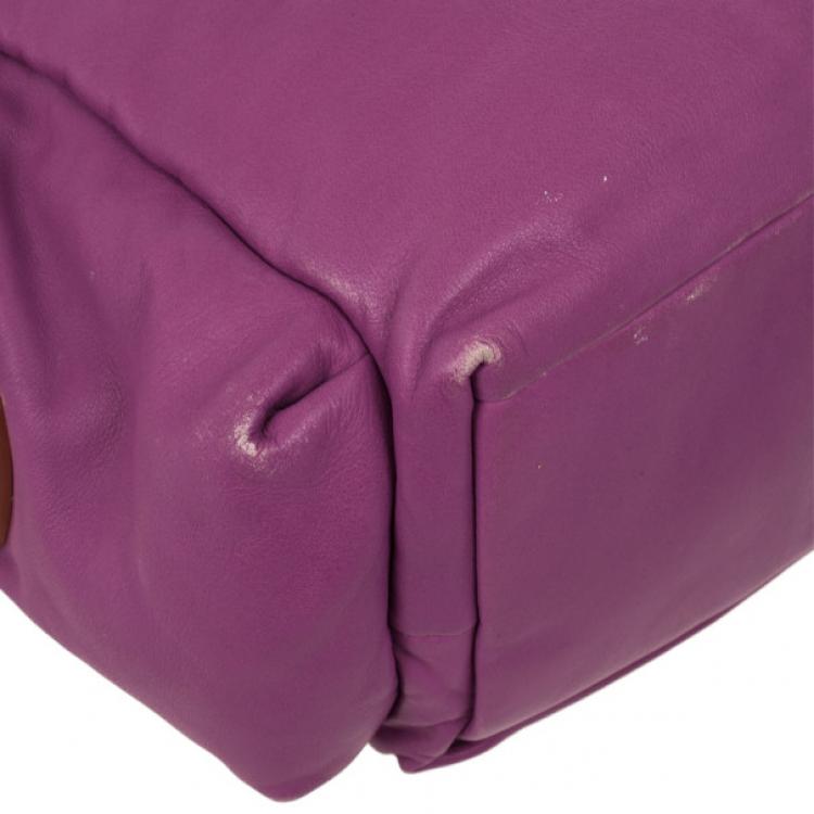 Pre Owned Marc by Marc Jacobs Pretty Nappa Sparkling Grape Lil Lissy Shoulder Bag