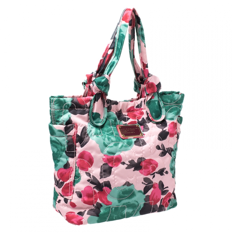 Pre Owned Marc by Marc Jacobs Multicolor Printed Bow Nylon Tate Tote