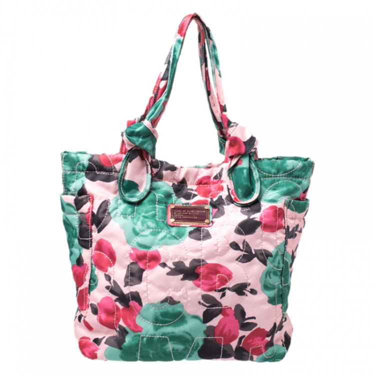 Pre Owned Marc by Marc Jacobs Multicolor Printed Bow Nylon Tate Tote