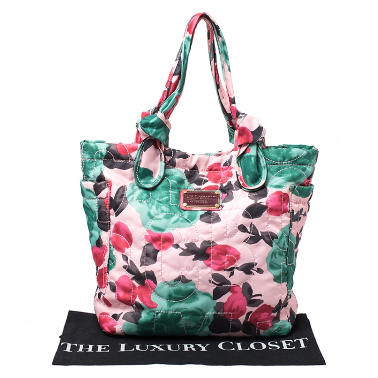 Pre Owned Marc by Marc Jacobs Multicolor Printed Bow Nylon Tate Tote