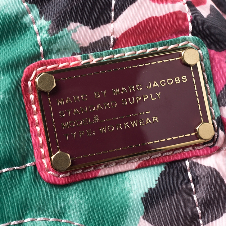 Pre Owned Marc by Marc Jacobs Multicolor Printed Bow Nylon Tate Tote