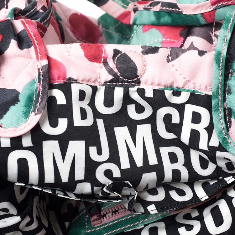 Pre Owned Marc by Marc Jacobs Multicolor Printed Bow Nylon Tate Tote