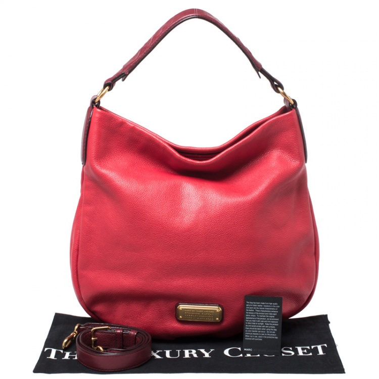 Pre Owned Marc by Marc Jacobs Red Leather Too Hot To Handle Hobo