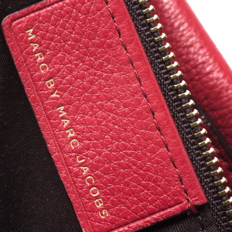 Pre Owned Marc by Marc Jacobs Red Leather Too Hot To Handle Hobo