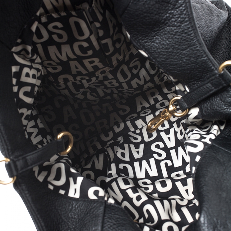 Pre Owned Marc by Marc Jacobs Black Leather Tote